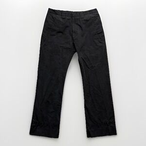 J.Lindeberg Trousers Men 31 Black Fair Stonewashed Button Hem Straight Pants